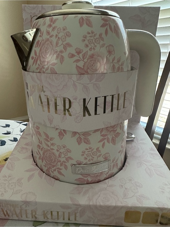 Dwellstudio Pink Floral Electric Water Kettle